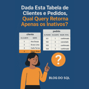 Dada Esta Tabela de Clientes e Pedidos, Qual Query Retorna Apenas os Inativos?