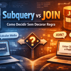 Subquery vs JOIN: Como Decidir Sem Decorar Regra