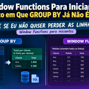 Window Functions Para Iniciantes: O Momento em Que GROUP BY Já Não É Suficiente